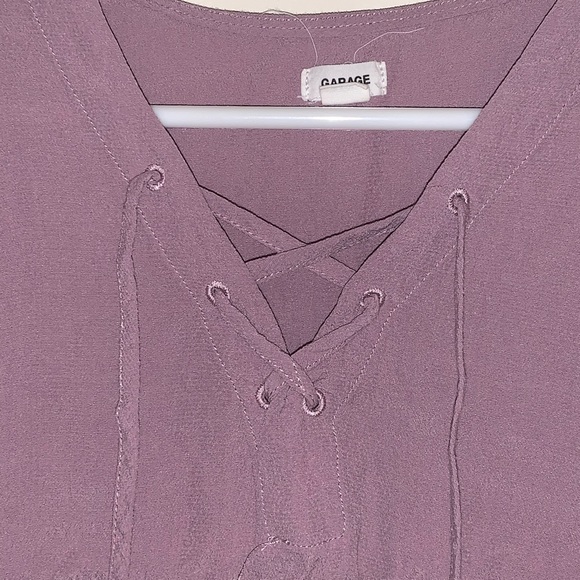 Garage Cropped Top Light Purple - Picture 2 of 4